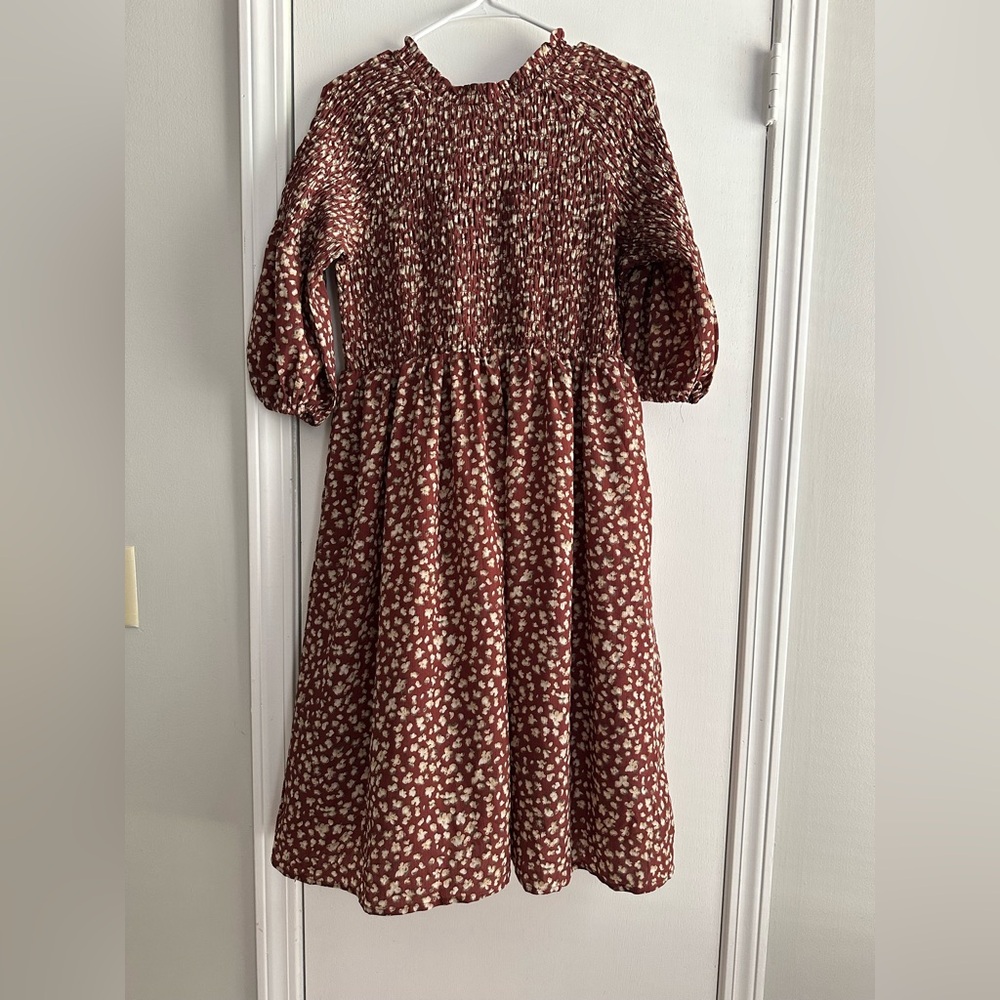 Polagram Women’s Dress in Red and Cream